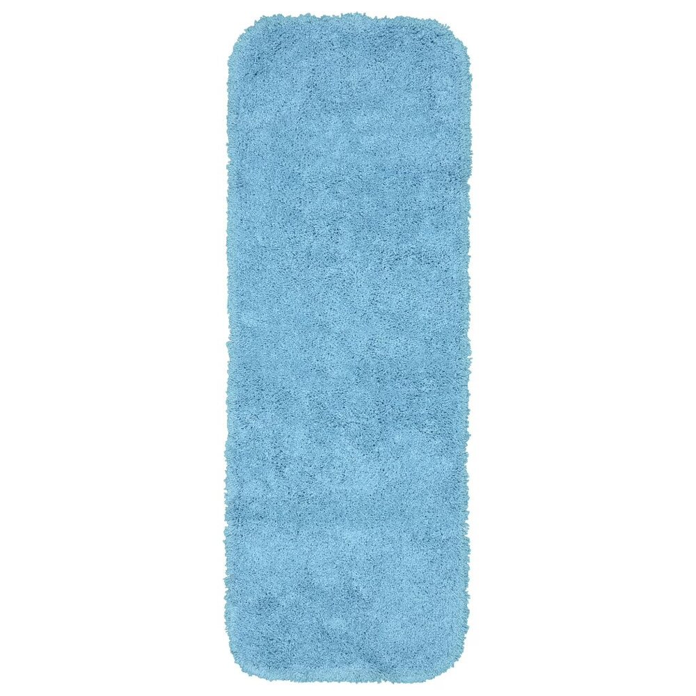 Garland Rug Serendipity Washable Nylon Basin Blue Bathroom Runner 22" x 60"